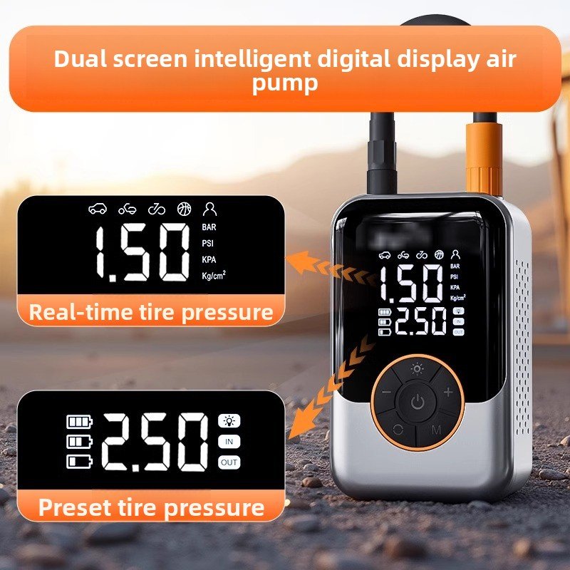Expedition Air Pump with dual digital pressure display